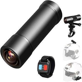 VSYSTO Motorcycle Helmet Camera, 2K Camera Recorder Body Action Camera, 170 Degree Wide Angle, with WiFi, Night Vision Len...