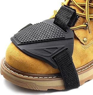 FARLIONA Motorcycle Motorbike shift Pad, Shoe Boot Cover Protector, Useful Gear Shifter Accessories, Black, Medium