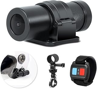 VSYSTO WiFi Helmet Camera with Remote Control for Bicycle Motorcycle, HD 1080P Waterproof 150° Wide Angle Lens Starlight N…