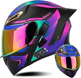 Bluetooth Motorcycle Modular Helmets, DOT Approved Helmet Bluetooth Modular Motorcycle Helmet, Flip up Motor Helmets Helme...