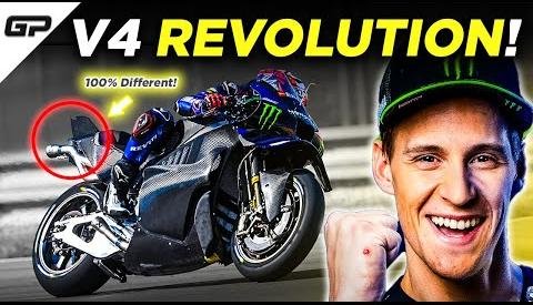 Yamaha’s V4 MotoGP Engine Progresses with New Rear Wing