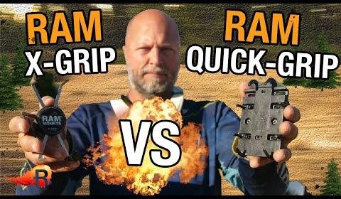 Ram Mounts Quick-Grip: Durable Motorcycle Phone Holder for Adventure Riders
